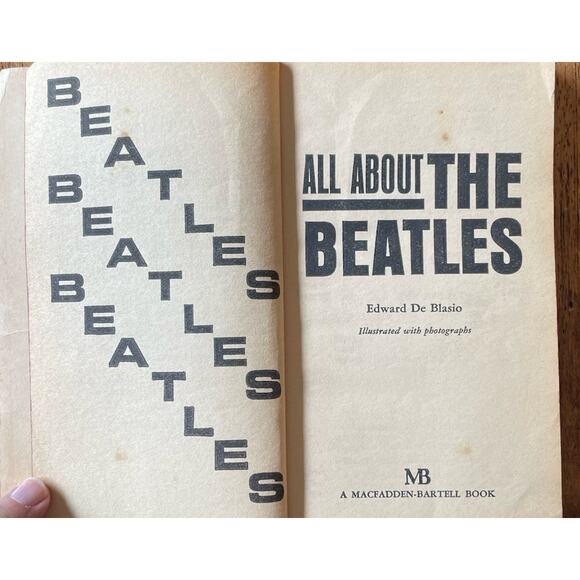 All About The Beatles Edward De Blasio Macfadden Bartell 50-210 First 1964 - Picture 4 of 5